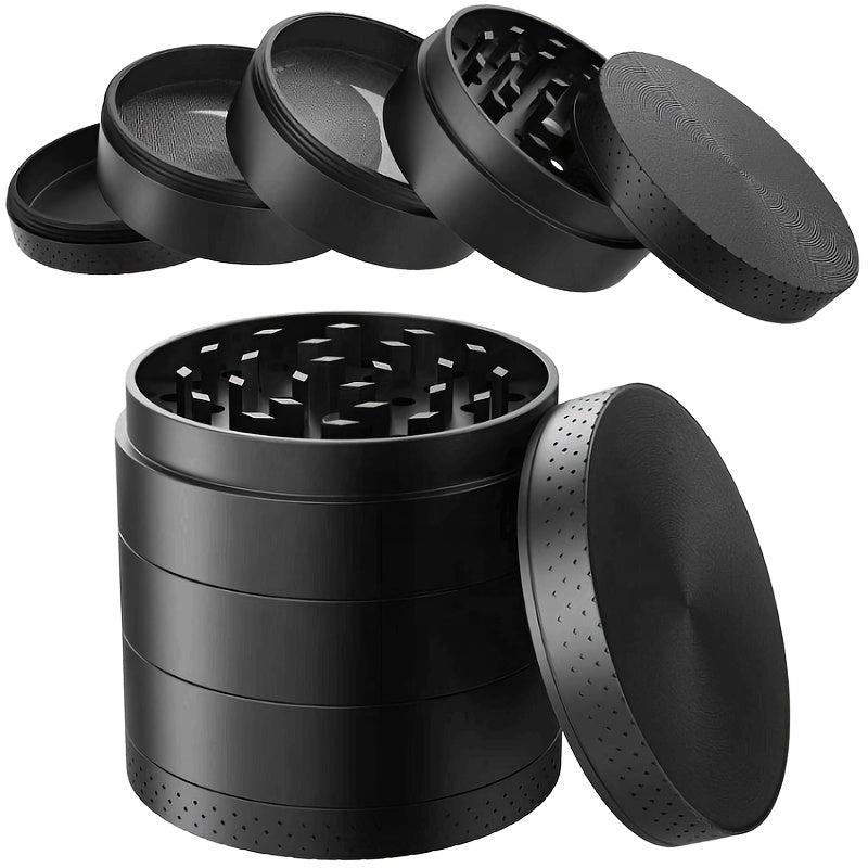 Large 5-Layer Metal Tobacco Grinder Portable 2.2 Inches