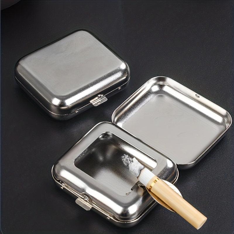 Stainless Steel Portable Ashtray Home Hotel Bar Office Gift