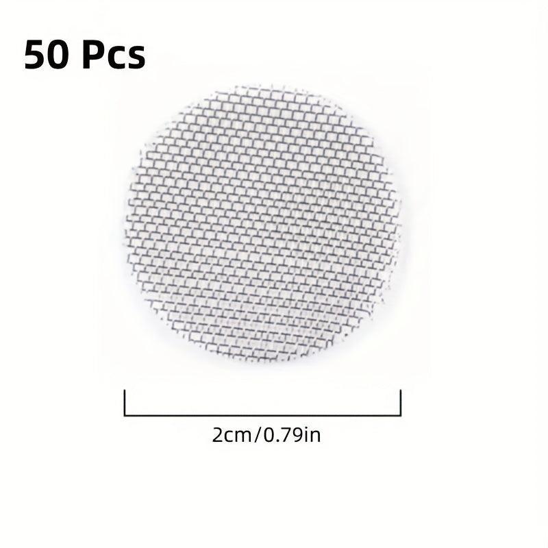50pcs 20mm Stainless Steel Smoking Tube Filter Mesh Net