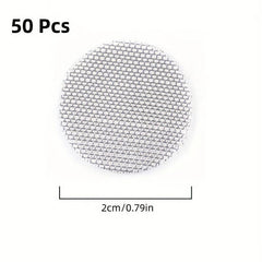 50pcs 20mm Stainless Steel Smoking Tube Filter Mesh Net