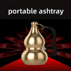 Portable Gourd-shaped Ashtray Home Decor Hotel Bar Office Fancy Gift Men Women