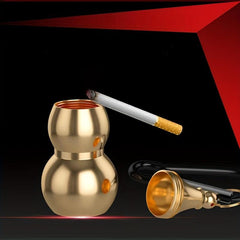Portable Gourd-shaped Ashtray Home Decor Hotel Bar Office Fancy Gift Men Women