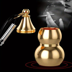 Portable Gourd-shaped Ashtray Home Decor Hotel Bar Office Fancy Gift Men Women
