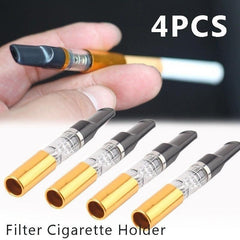 4PCS Portable Filter Holder Reduce Tar Filter Mouthpieces Home Travel Gadget