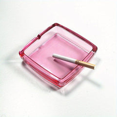 Glass Ashtray Square Household Ashtray Living Room Hotel Gadget