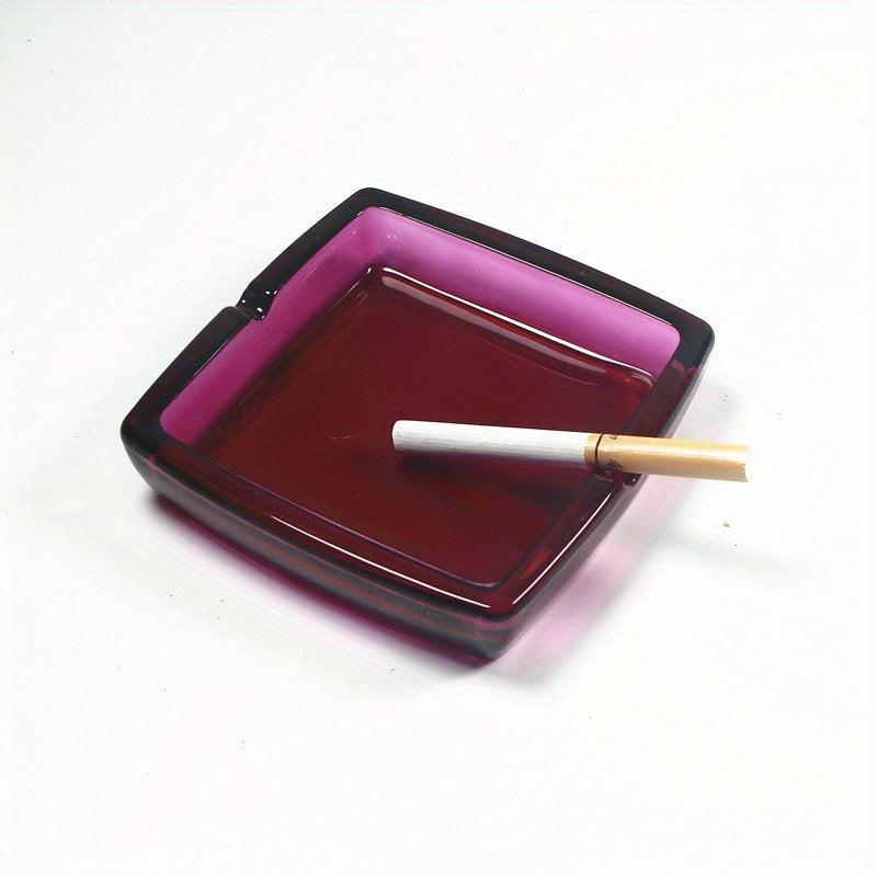 Glass Ashtray Square Household Ashtray Living Room Hotel Gadget
