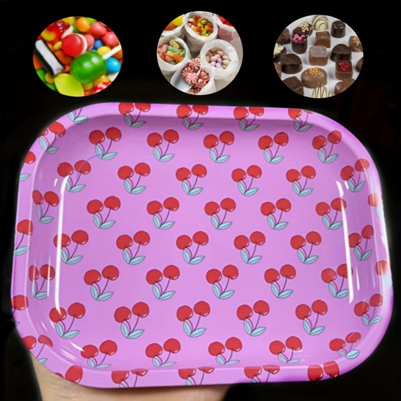 Creative Pattern Metal Tobacco Rolling Tray 17.98 x 14.0cm Wake Up Tray
