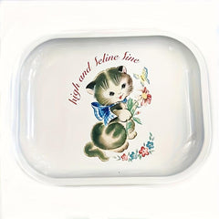 Creative Pattern Metal Tobacco Rolling Tray 17.98 x 14.0cm Wake Up Tray