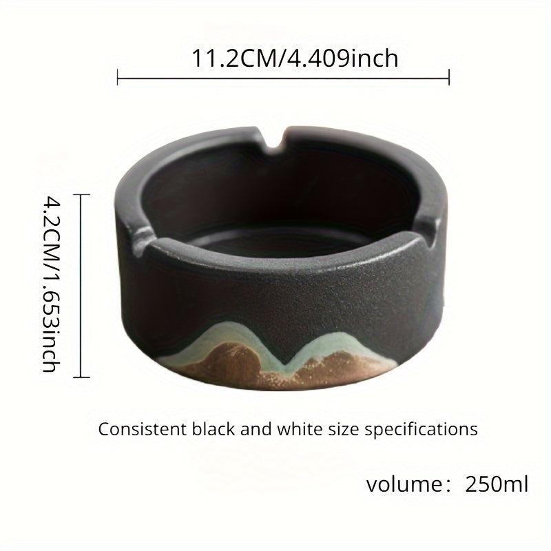 1pc Chunky Pottery Ashtray Home Hotel Bar Office Decor Gift Men Women