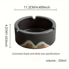 1pc Chunky Pottery Ashtray Home Hotel Bar Office Decor Gift Men Women