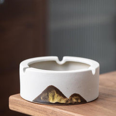 1pc Chunky Pottery Ashtray Home Hotel Bar Office Decor Gift Men Women