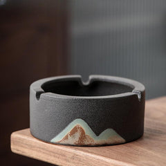 1pc Chunky Pottery Ashtray Home Hotel Bar Office Decor Gift Men Women