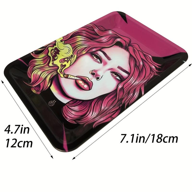 1pc Creative Pattern Rolling Tray Wake Up Tray