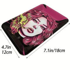 1pc Creative Pattern Rolling Tray Wake Up Tray