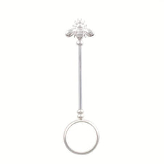1pc Bee Creative Cigarette Holder Ring Retro Portable Metal Finger Clip Ring