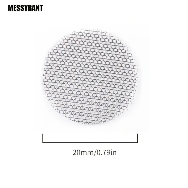 120pcs 20mm Stainless Steel Filter Net Round Filter Mesh Household Gadget