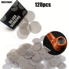 120pcs 20mm Stainless Steel Filter Net Round Filter Mesh Household Gadget