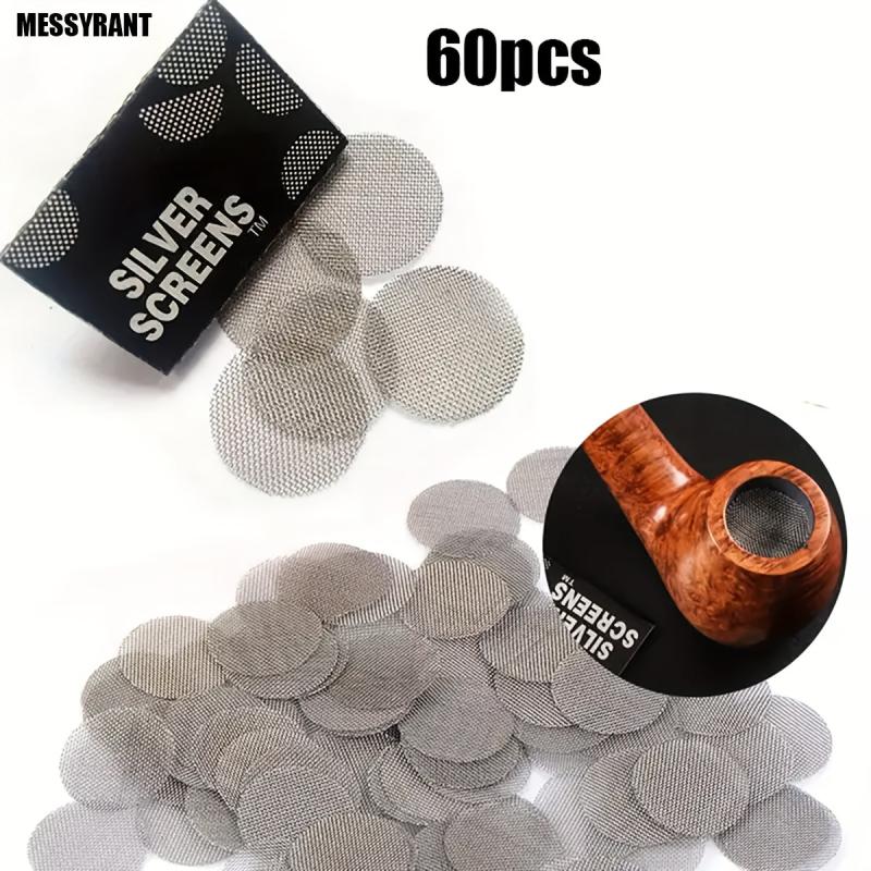 120pcs 20mm Stainless Steel Filter Net Round Filter Mesh Household Gadget