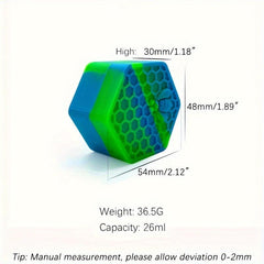 Hexagonal Silicone Storage Box - Cream Spice Container