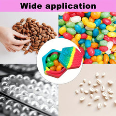 Hexagonal Silicone Storage Box - Cream Spice Container