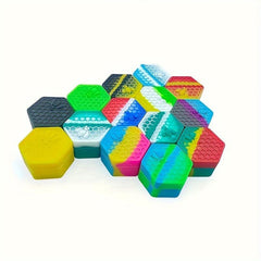 Hexagonal Silicone Storage Box - Cream Spice Container