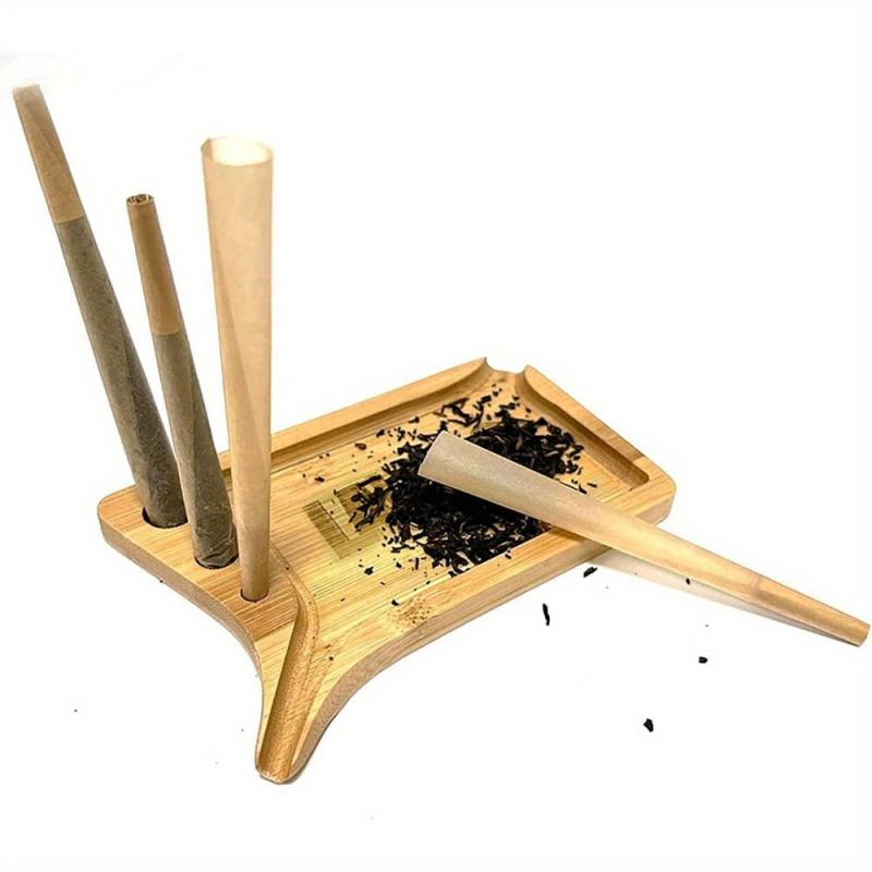Portable Rolling Tray Set 10 Pack Pre Rolled Cones Airtight Storage Jars