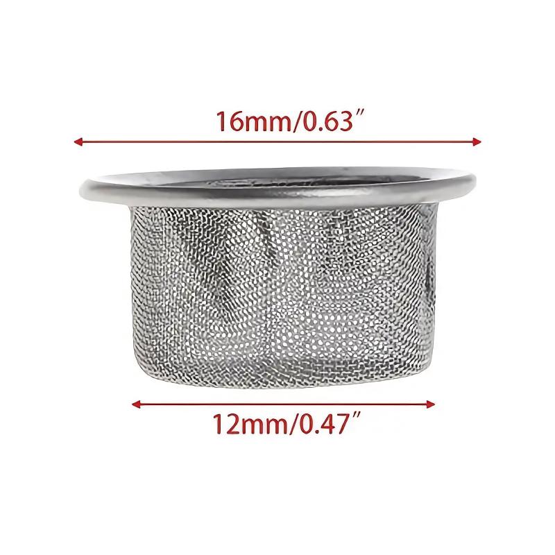 10pcs Stainless Steel Smoking Tube Filter Screens Metal Bowl Shaped Screens