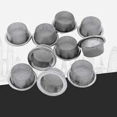 10pcs Stainless Steel Smoking Tube Filter Screens Metal Bowl Shaped Screens