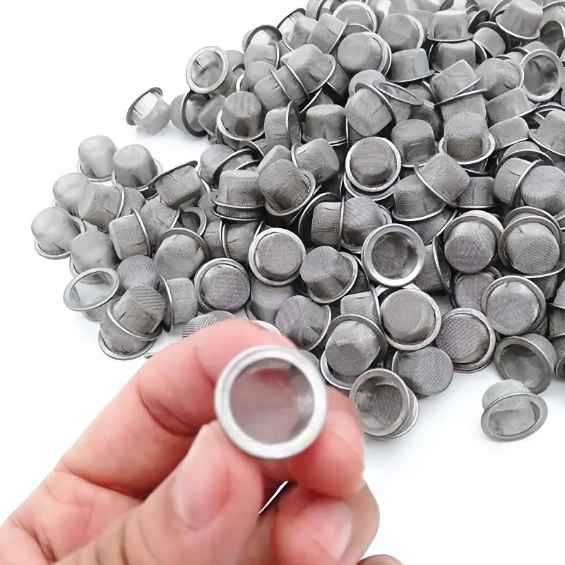 10pcs Stainless Steel Smoking Tube Filter Screens Metal Bowl Shaped Screens