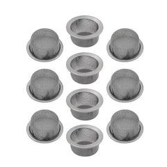 10pcs Stainless Steel Smoking Tube Filter Screens Metal Bowl Shaped Screens