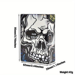 Skull Acrylic Cigarette Case 20 Cigarette Size Gift For Men And Women
