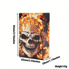 Skull Acrylic Cigarette Case 20 Cigarette Size Gift For Men And Women