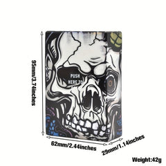 Skull Acrylic Cigarette Case 20 Cigarette Size Gift For Men And Women