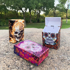 Skull Acrylic Cigarette Case 20 Cigarette Size Gift For Men And Women