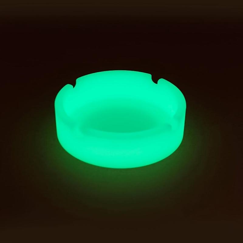 Luminous Ashtray Portable Anti-fall Ashtray Decorative for Home Hotel Bar Office