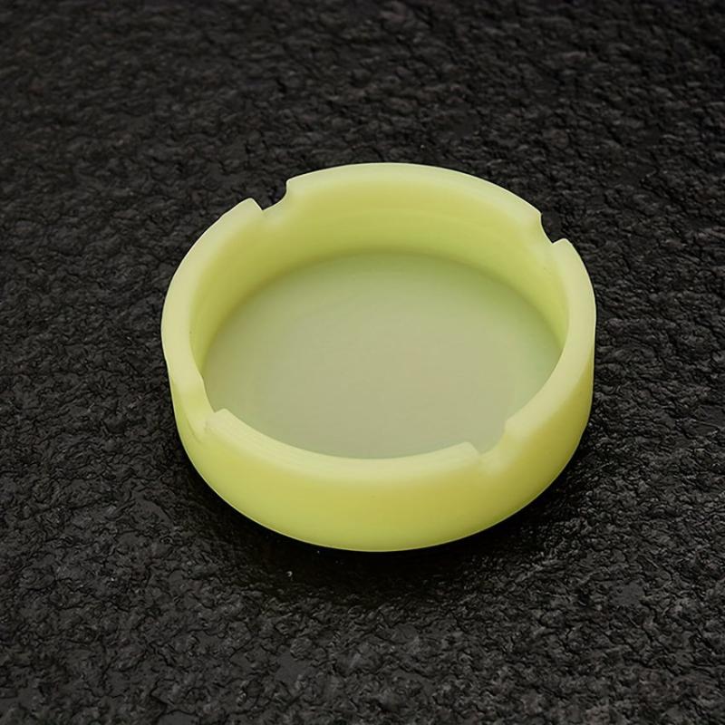 Luminous Ashtray Portable Anti-fall Ashtray Decorative for Home Hotel Bar Office