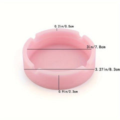 Luminous Ashtray Portable Anti-fall Ashtray Decorative for Home Hotel Bar Office