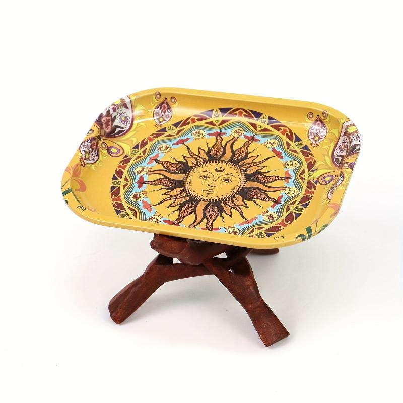 Creative Pattern Smoking Plate Tray Rolling Tray Operating Plate Wake up Tray