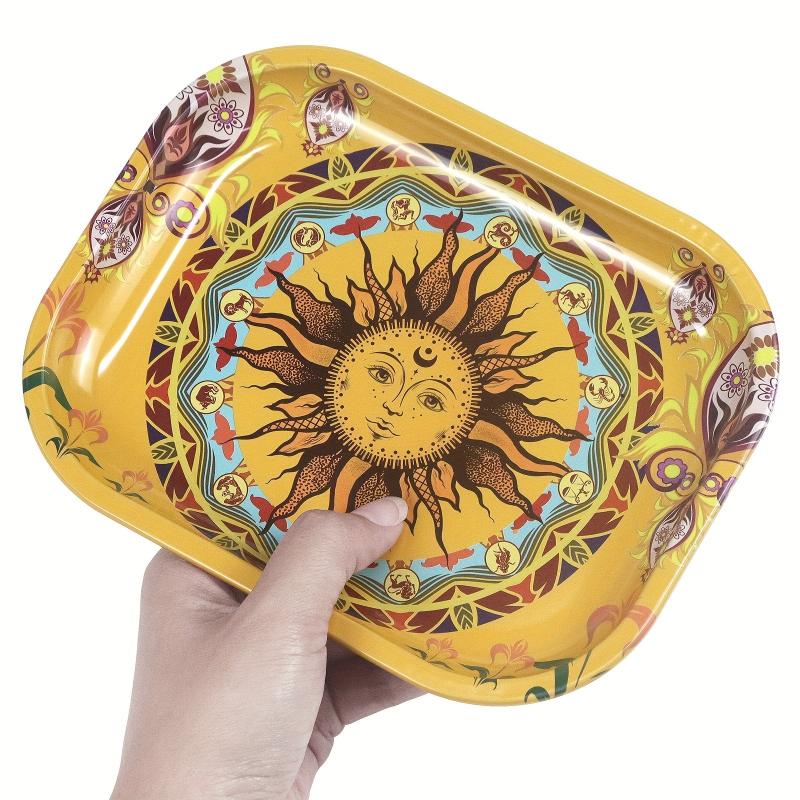 Creative Pattern Smoking Plate Tray Rolling Tray Operating Plate Wake up Tray