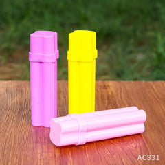 1pc Storage Tube Jar With 3 Empty Compartments Lightweight Portable Storage