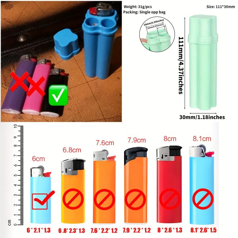1pc Storage Tube Jar With 3 Empty Compartments Lightweight Portable Storage