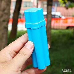 1pc Storage Tube Jar With 3 Empty Compartments Lightweight Portable Storage