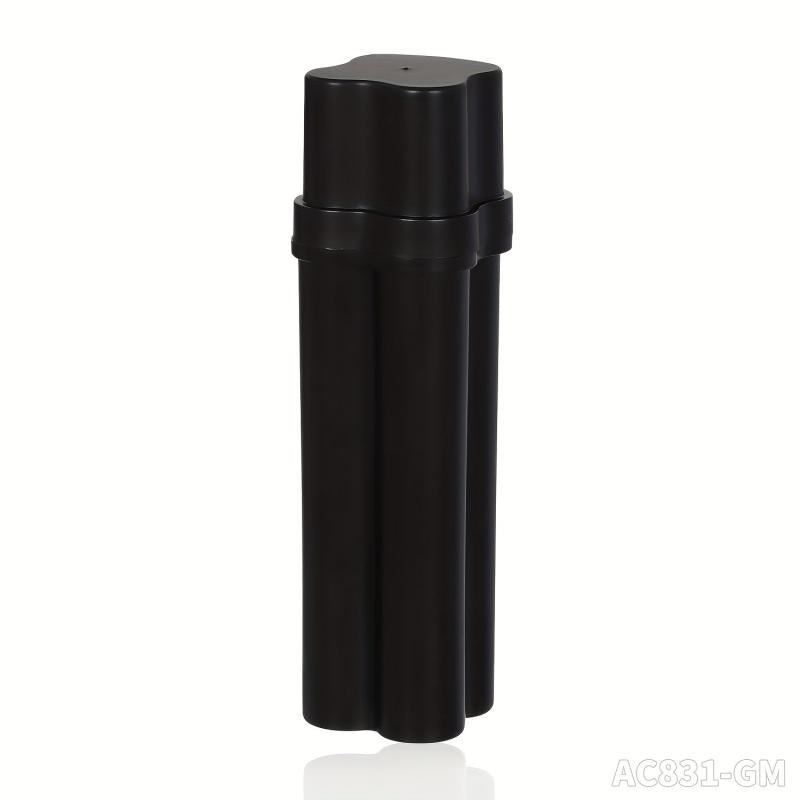 1pc Storage Tube Jar With 3 Empty Compartments Lightweight Portable Storage