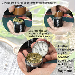 Creative Metal Spice Grinder Herb Crusher Kitchen Supplies