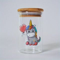 Glass Smell Proof Stash Container Sealed Box Storage Jar Airtight Stash Jar