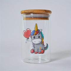 Glass Smell Proof Stash Container Sealed Box Storage Jar Airtight Stash Jar