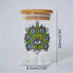 Glass Smell Proof Stash Container Sealed Box Storage Jar Airtight Stash Jar