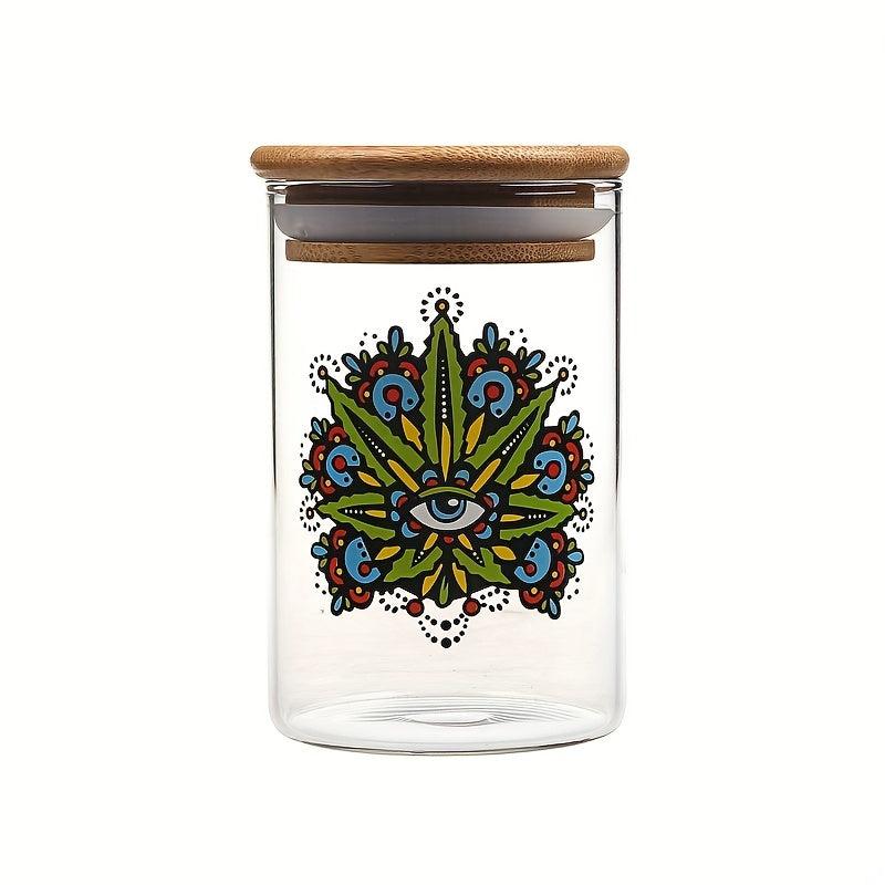 Glass Smell Proof Stash Container Sealed Box Storage Jar Airtight Stash Jar