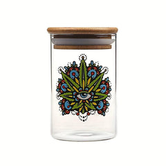 Glass Smell Proof Stash Container Sealed Box Storage Jar Airtight Stash Jar