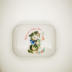 Creative Pattern Rolling Tray Metal Durable Multipurpose Wake Up Tray